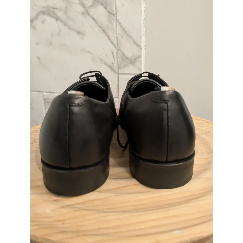 BOSS Men's Black‎ Colby Derb Leather Lace Up Oxford Dress Shoes 11.5 US/10.5 EU